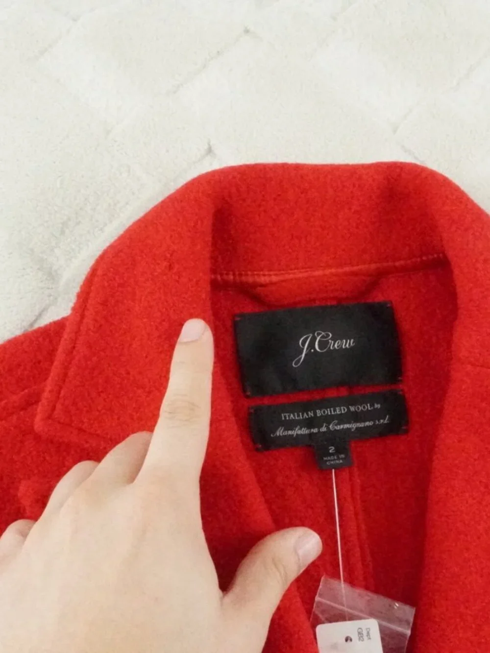 J.Crew Daphne Top Coat Womens 2 in Italian boiled wool $MRSRP228